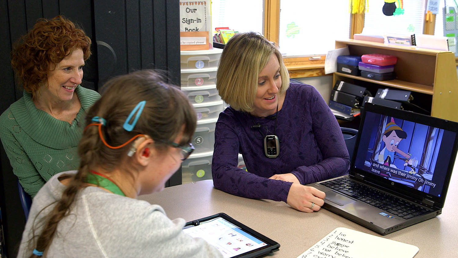 Captions, DM, and communication board