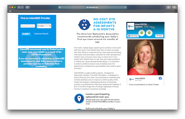 No Cost Eye Assessments for Infants Project Image