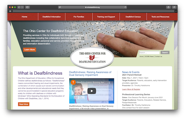 The Ohio Center for Deafblind Education Project Image